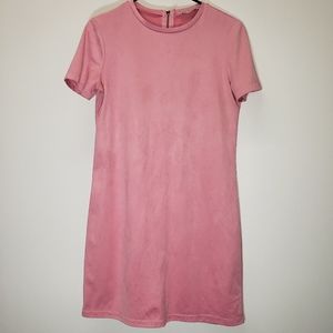 Zara Trafaluc Pink Pullover Midi Dress Size S